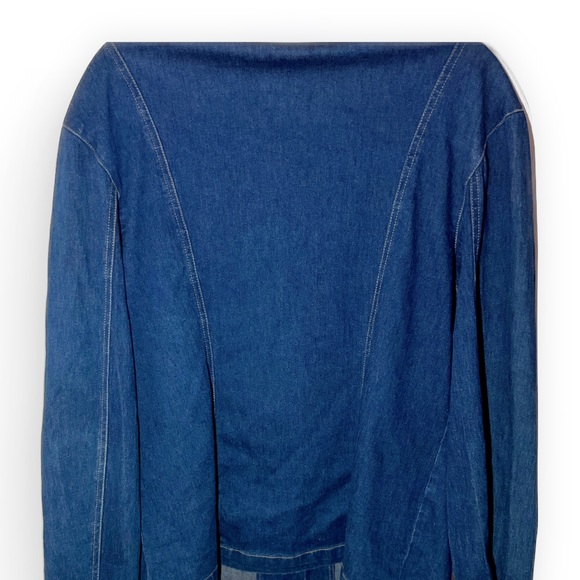 Express Bleus Blue Dark Wash Stretch Denim
Jean Jacket Pockets Women - Picture 5 of 5